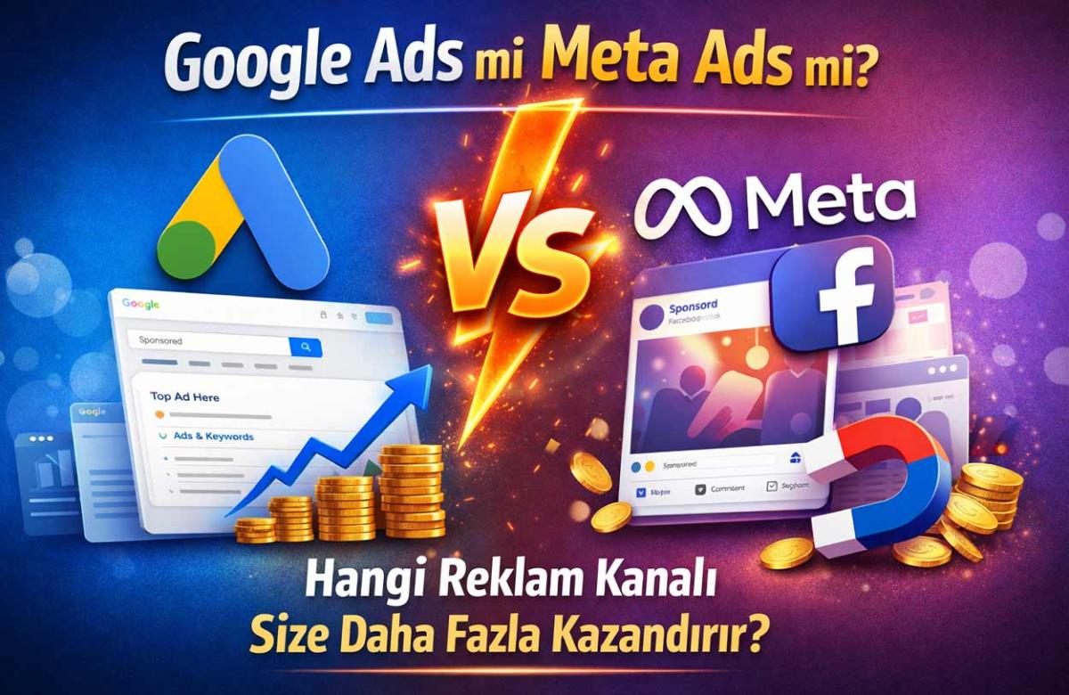 Google Ads mi Meta Ads mi? Hangi Reklam Kanalı Size Daha Fazla Kazandırır?