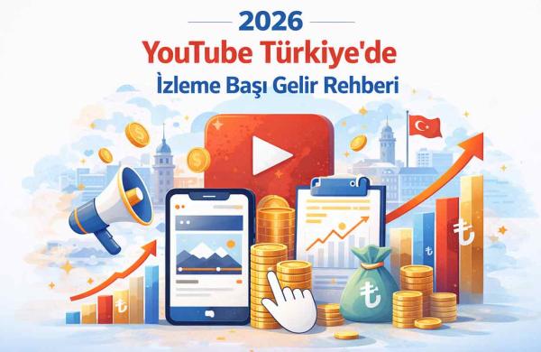 2026 YouTube Türkiye'de İzleme Başı Gelir Rehberi