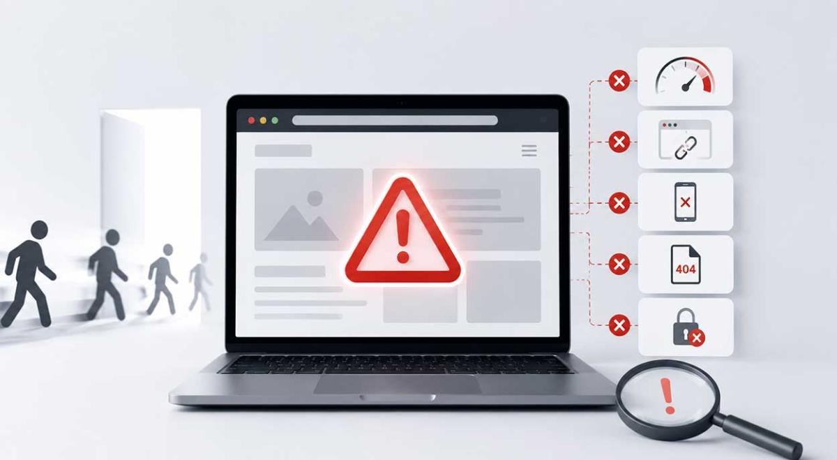 Siteniz Ziyaretçileri Kaçırıyor mu? Hemen Çözmeniz Gereken Kritik Teknik Hatalar