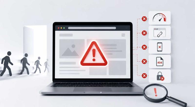 Siteniz Ziyaretçileri Kaçırıyor mu? Hemen Çözmeniz Gereken Kritik Teknik Hatalar