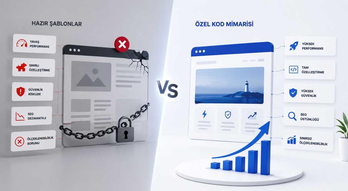Hazır Şablonlar İşletmenize Neden Kaybettirir? Özel Kod Mimarisinin Avantajları
