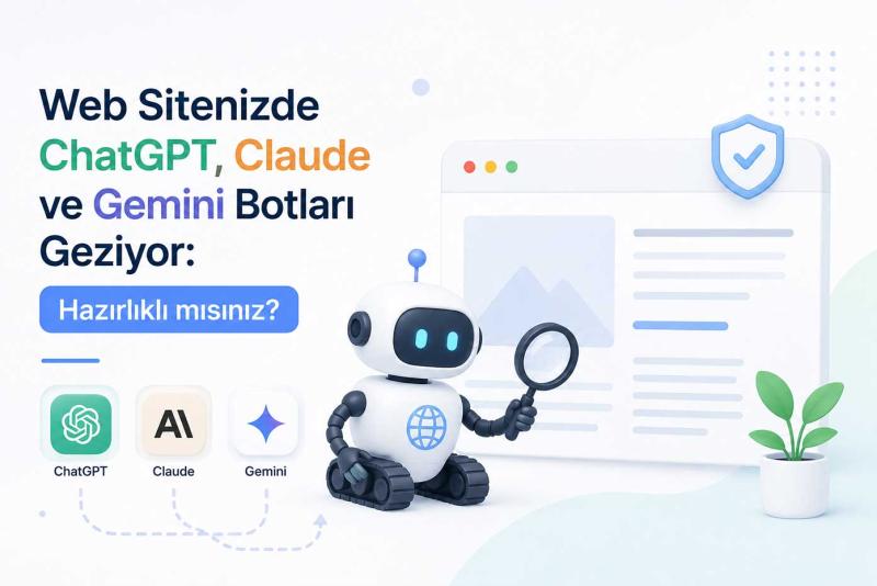 Web Sitenizde ChatGPT, Claude ve Gemini Botları Geziyor: Hazırlıklı mısınız?